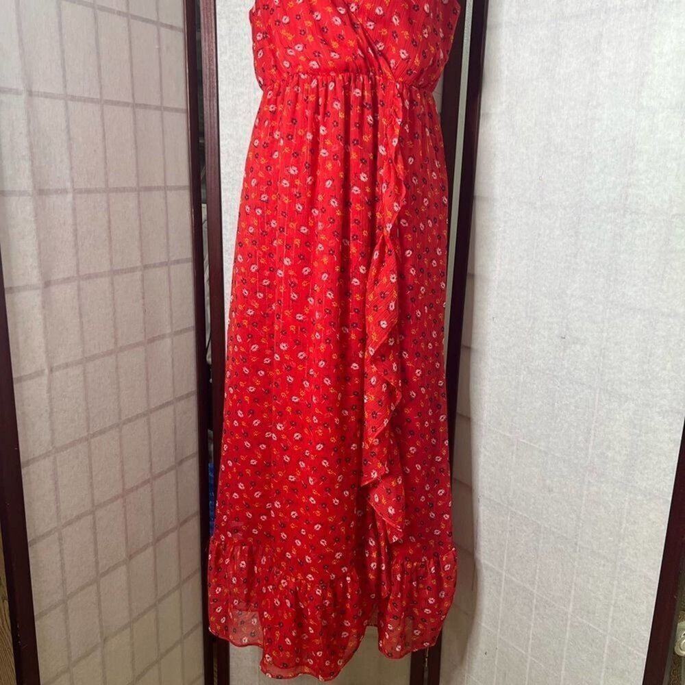 MADEWELL RUFFLE STRAPS TIERED‎ DRESS SIZE 0 - Picture 3 of 11